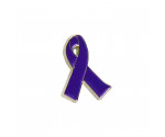 Purple Lapel Ribbon Pin