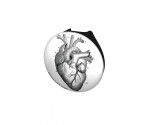 Vintage Heart Diagram Stethoscope Button