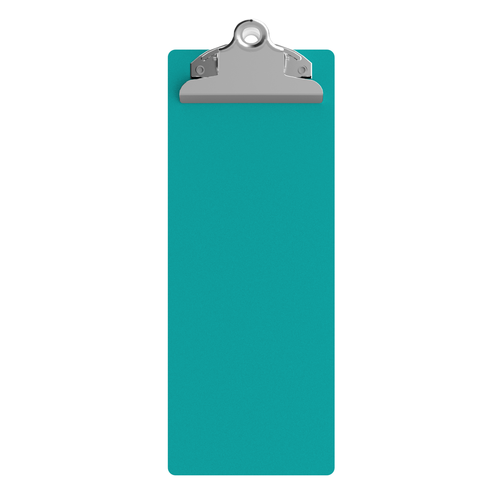 4.25 x 11 Aluminum Server Clipboard Teal