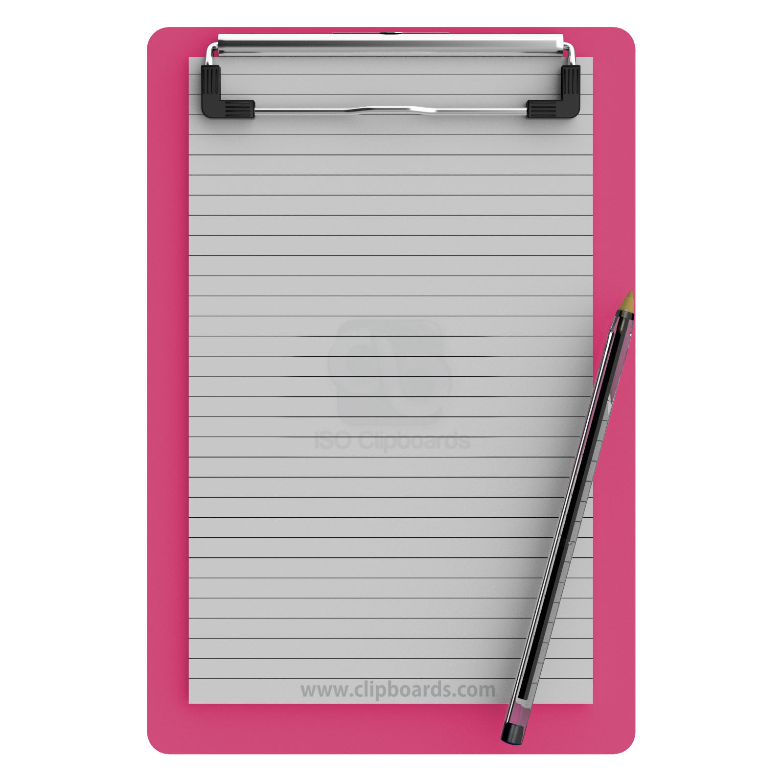 Memo Size 5 x 8 Aluminum Clipboard Pink