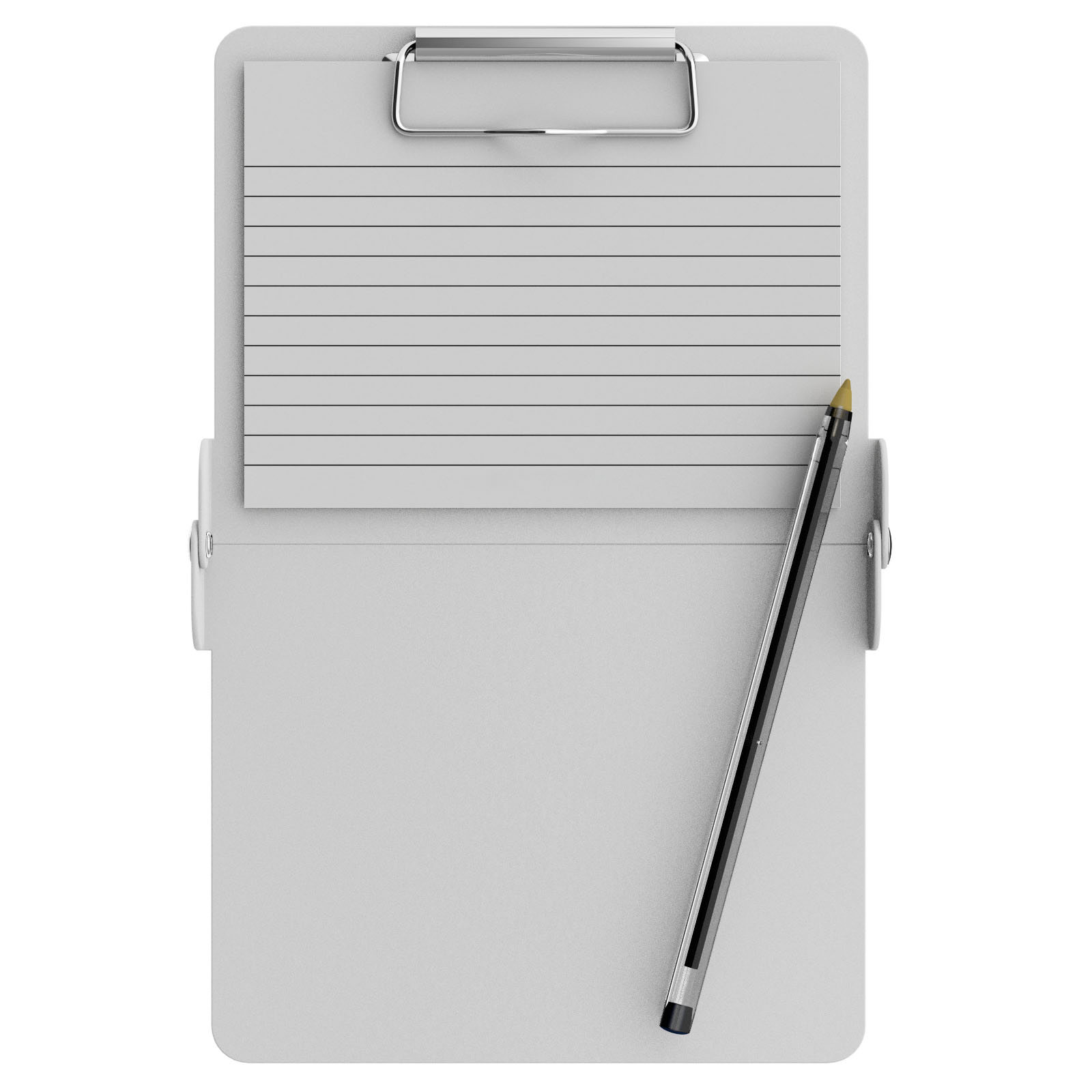 White Mini ISO Clipboard